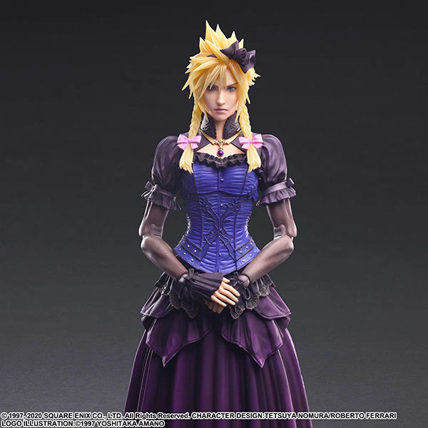 Cloud Strife Figure Dress ver. Final Fantasy VII Remake PLAY ARTS KAI - Image 6