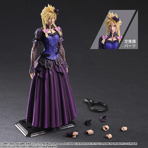 Cloud Strife Figure Dress ver. Final Fantasy VII Remake PLAY ARTS KAI - Image 7