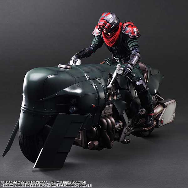 Shinra elite security officer & motorcycle set Figure Final Fantasy VII Remake PLAY ARTS KAI - Image 5