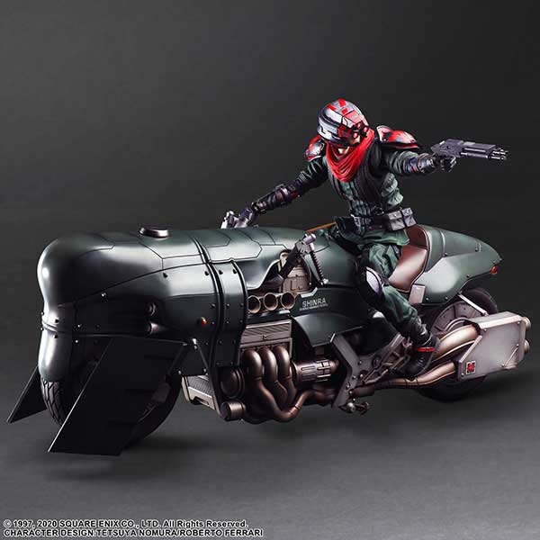 Shinra elite security officer & motorcycle set Figure Final Fantasy VII Remake PLAY ARTS KAI - Image 7