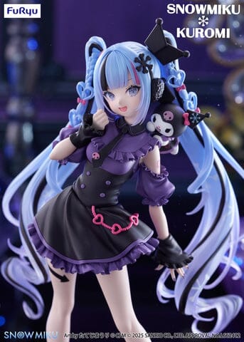 Snow Miku x Kuromi Trio-Try-iT Figure "Choppiri Gothic" - Hatsune Miku x Sanrio Characters - Image 4